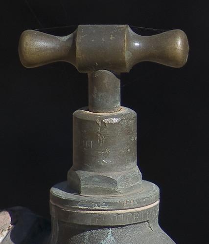 Brass garden tap